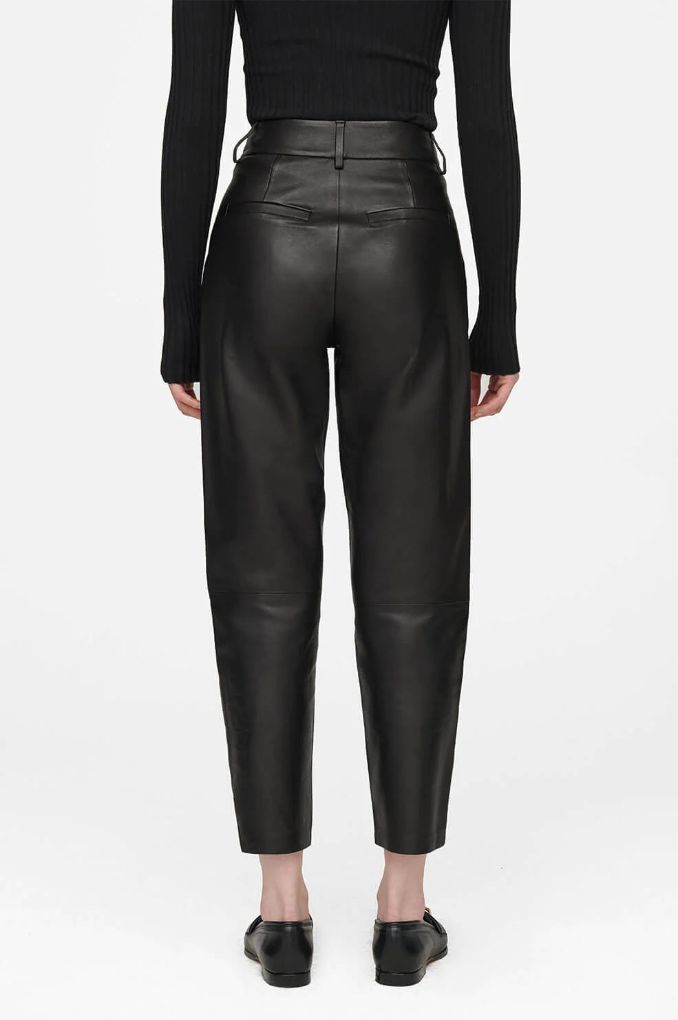 Becky Leather Trouser Black
