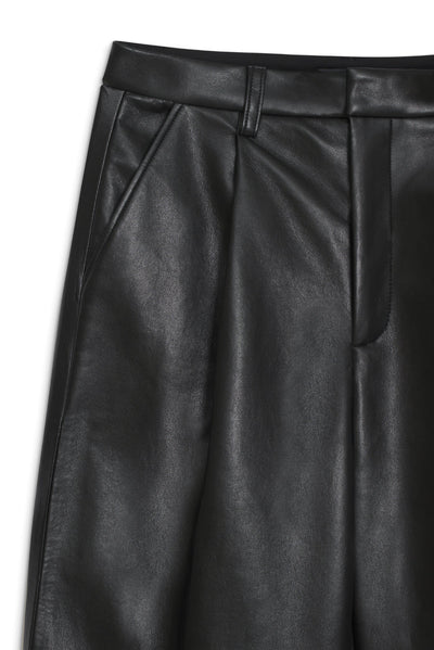 Carmen Pant - Black Recycled Leather