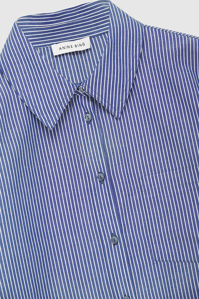 Mika Shirt Ble and White Stripe