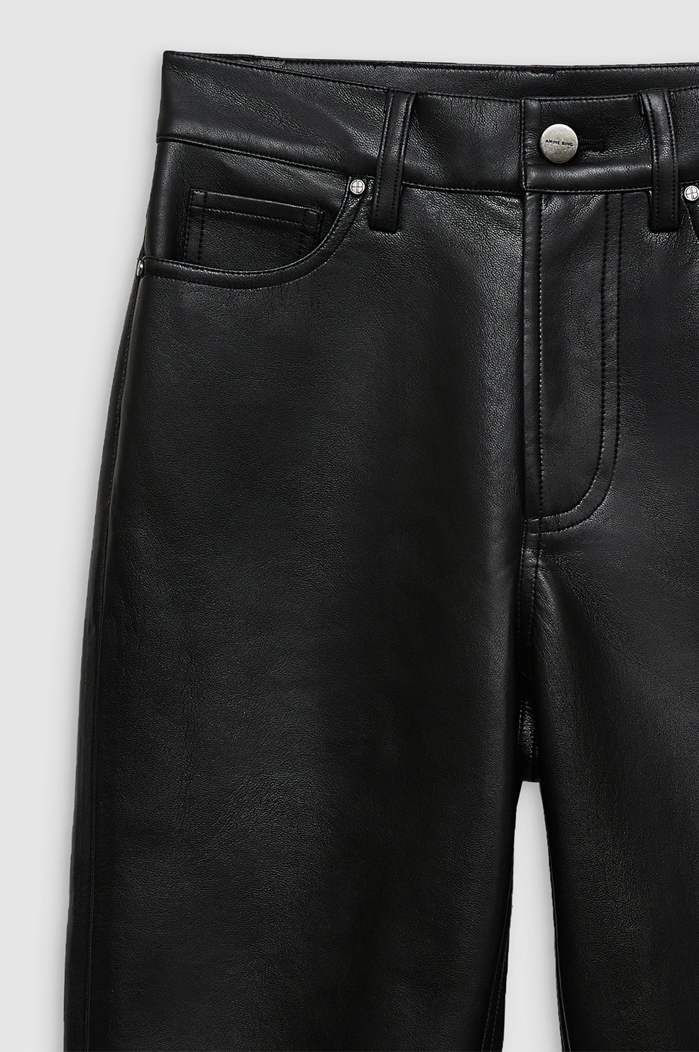 Bruno Pant - Black Recycled Leather