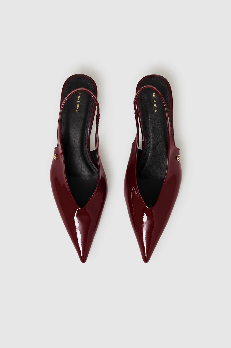Hilda Slingback Pumps - Burgundy