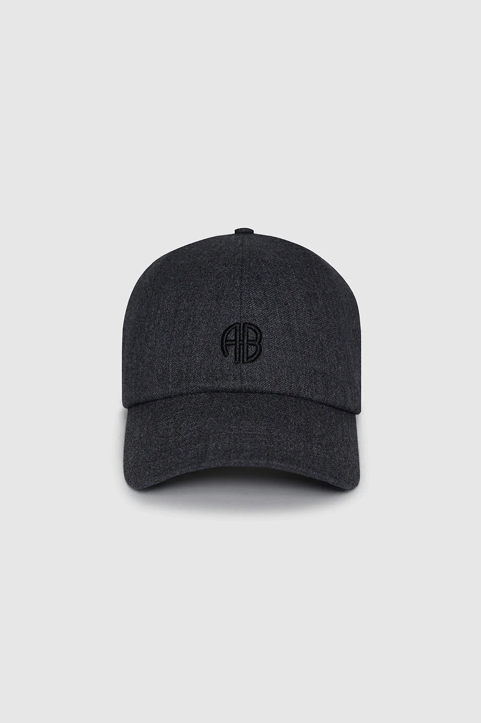 Jeremy Baseball Cap - Dark Heather Grey Wool