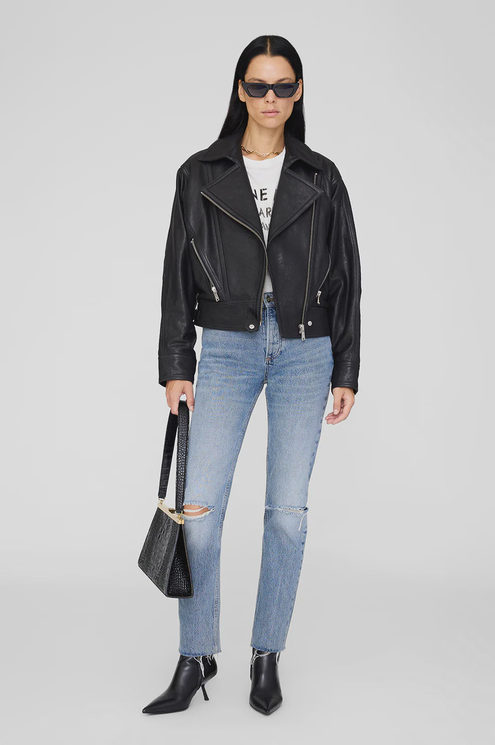 Julie Jacket - Black Leather