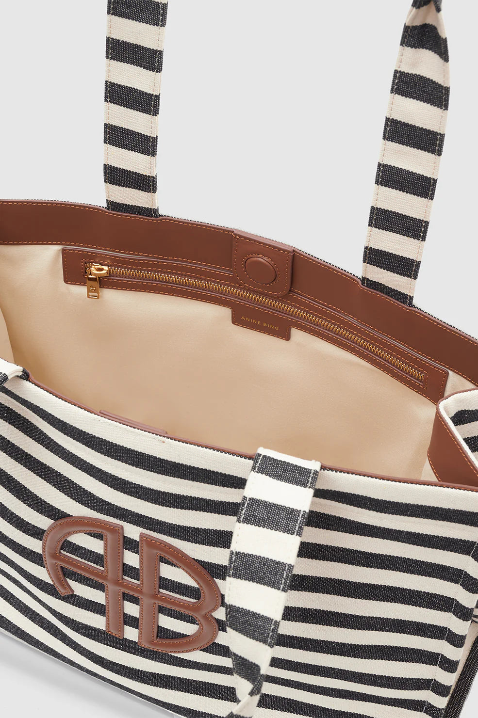 Lara Tote Blk & Nat