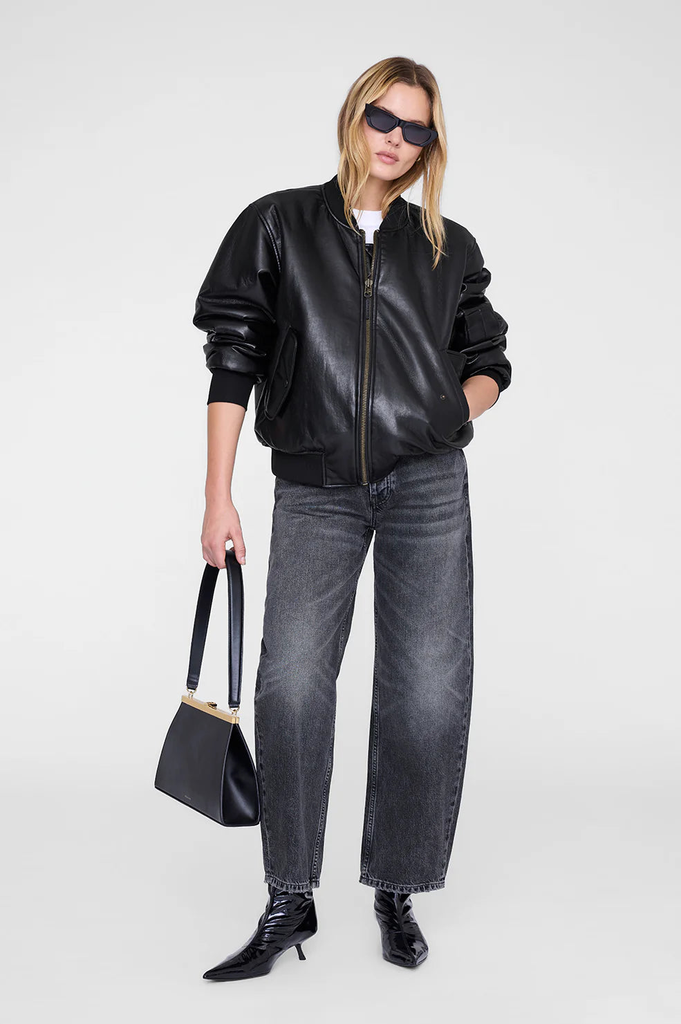 Leon Bomber Black Recycled