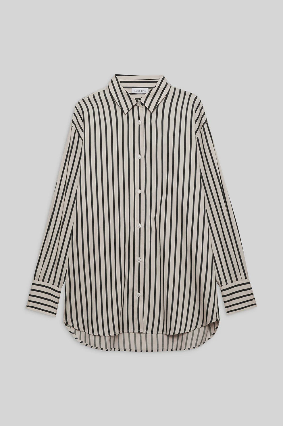 Plaza Shirt Blk and Tan Stripe