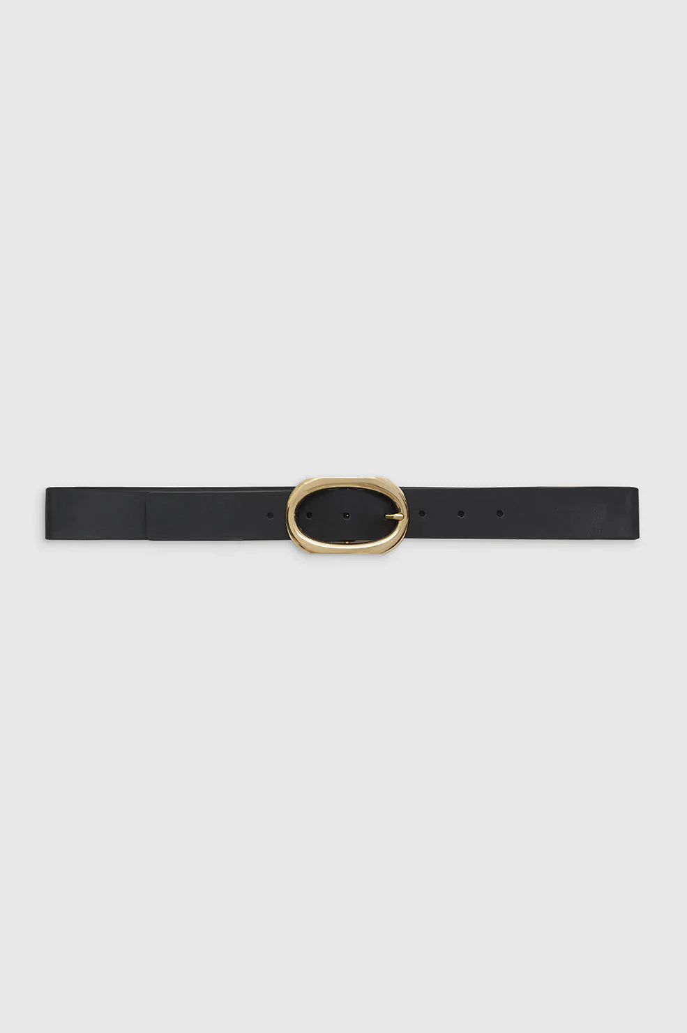 Small Signature  Link Belt - Black with Gold