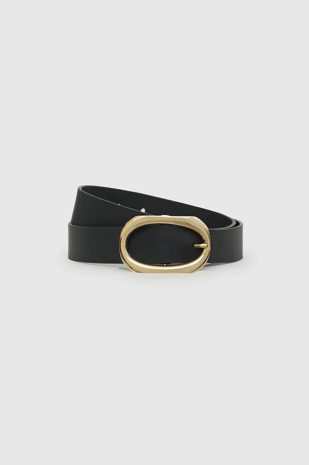 Small Signature  Link Belt - Black with Gold