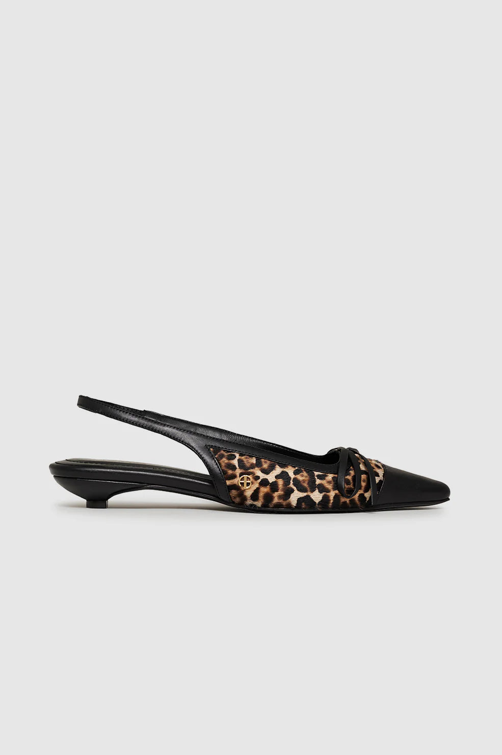 Zoey Slingback Heels - Leopard Calf Hair