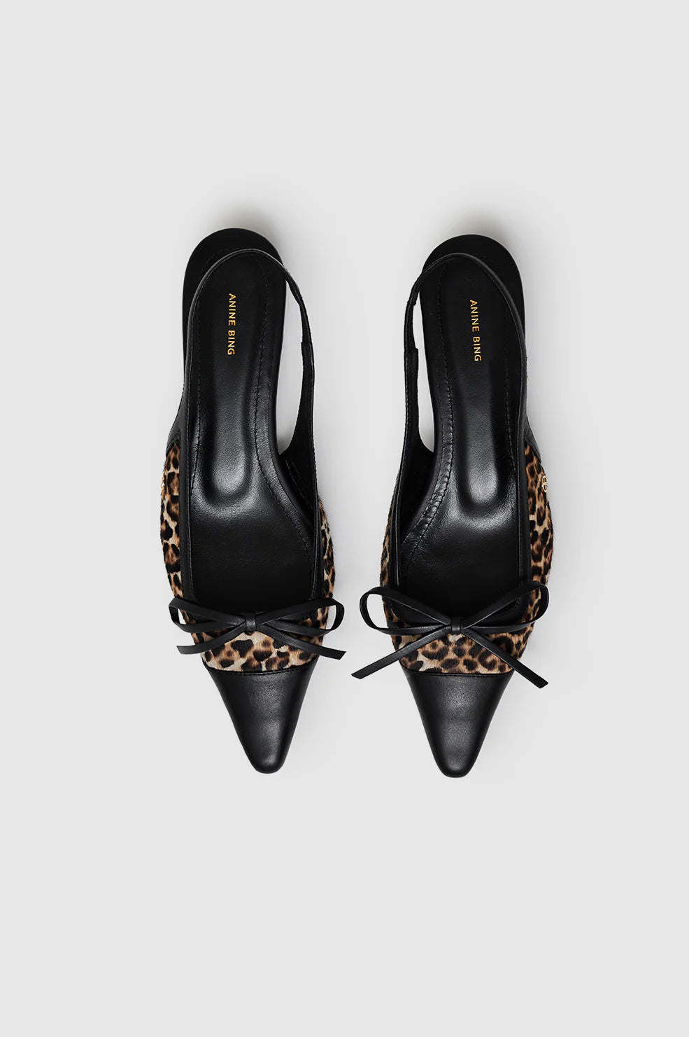 Zoey Slingback Heels - Leopard Calf Hair