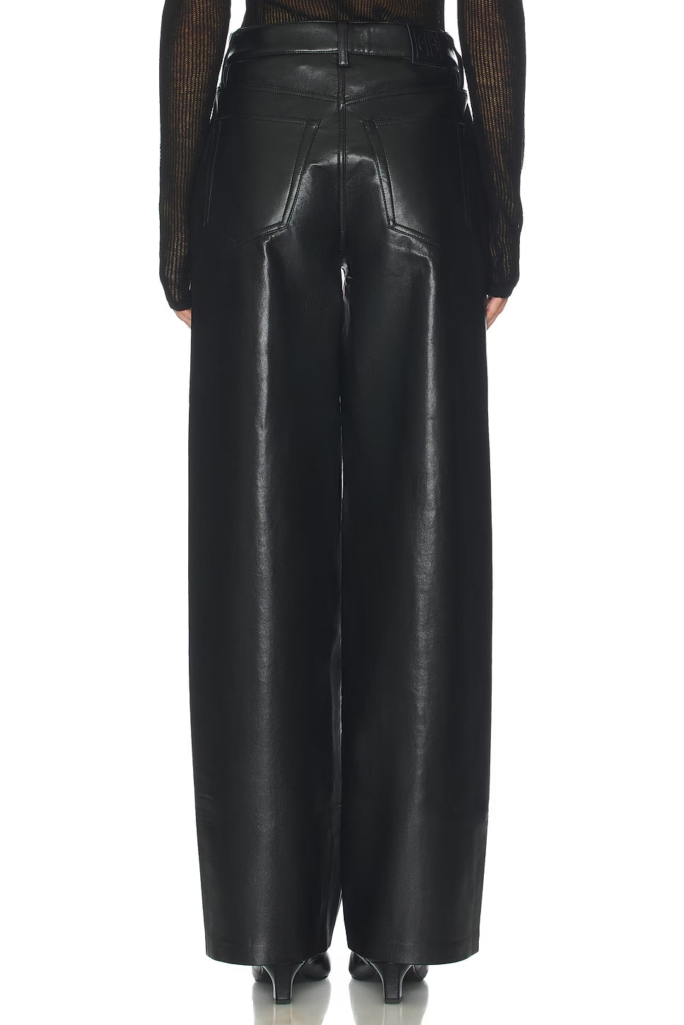 Manon Pant - Black Recycled Leather