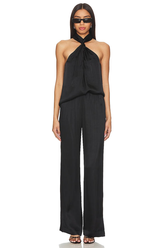 Becca Top Black Satin