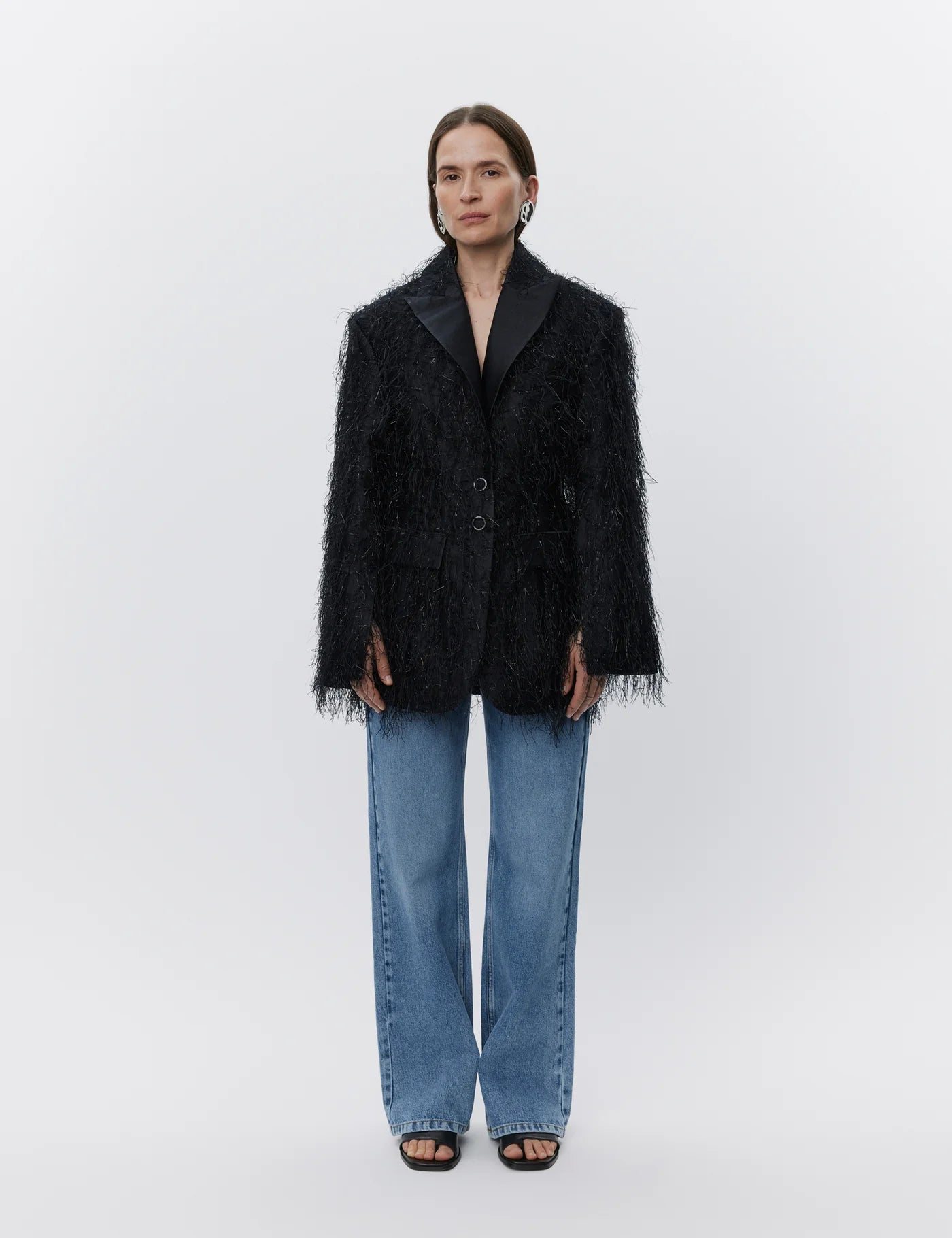 Alba Blazer - Frayed Jacquard RD