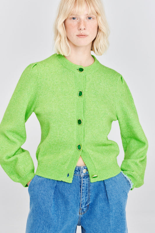 Cleo Cardigan Green Flash