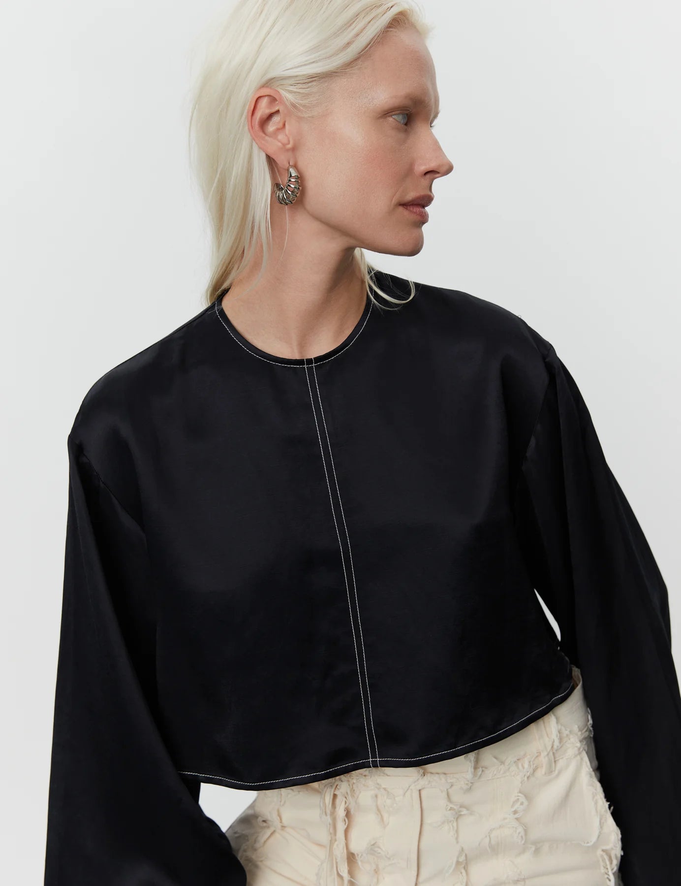 Becky Black Blouse