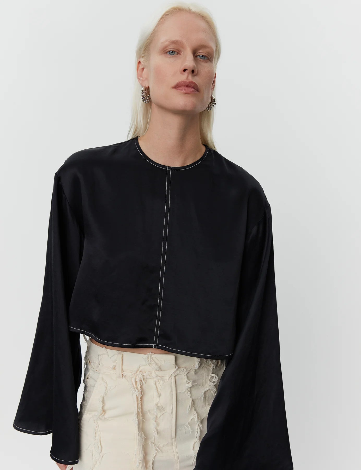 Becky Black Blouse