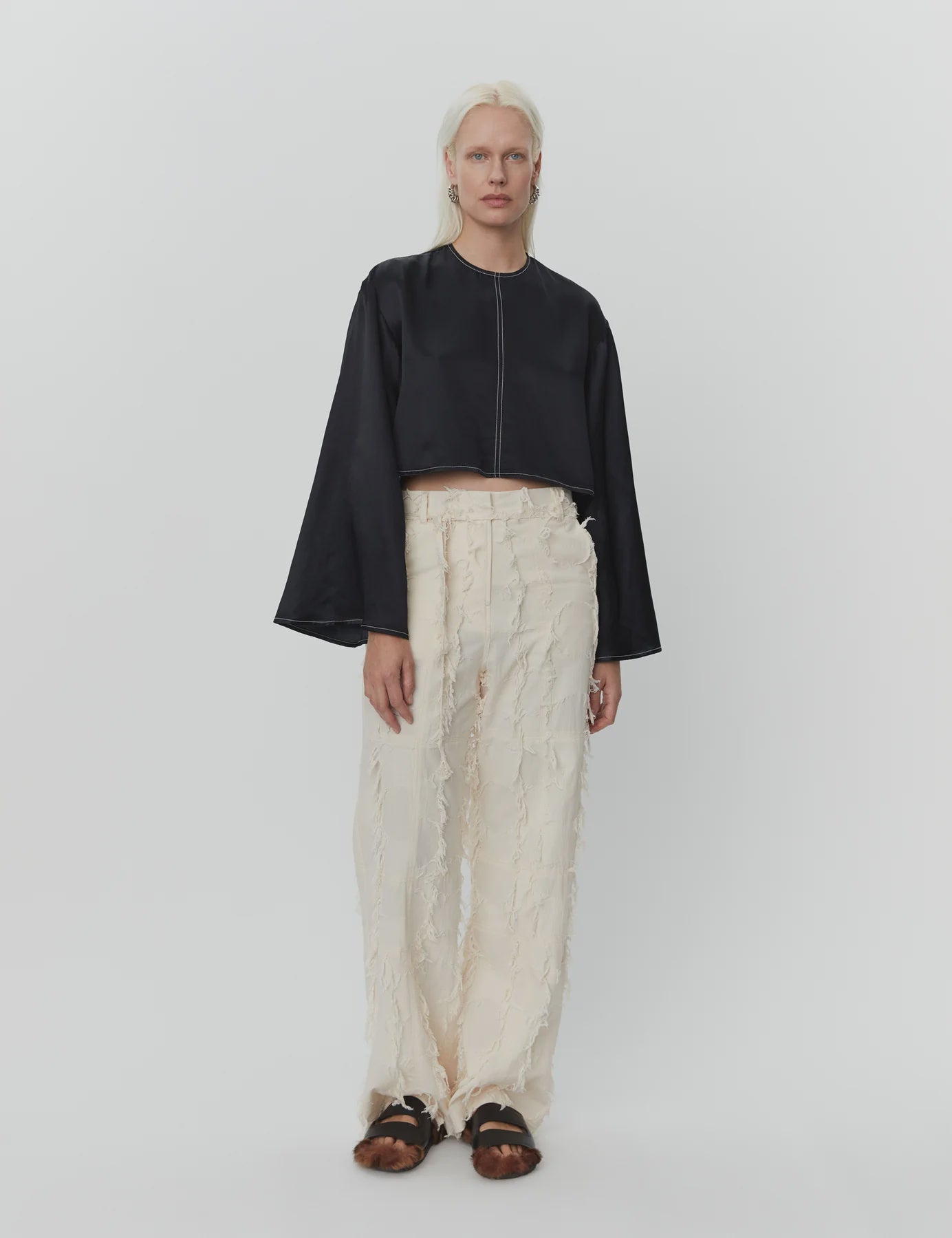 Becky Black Blouse
