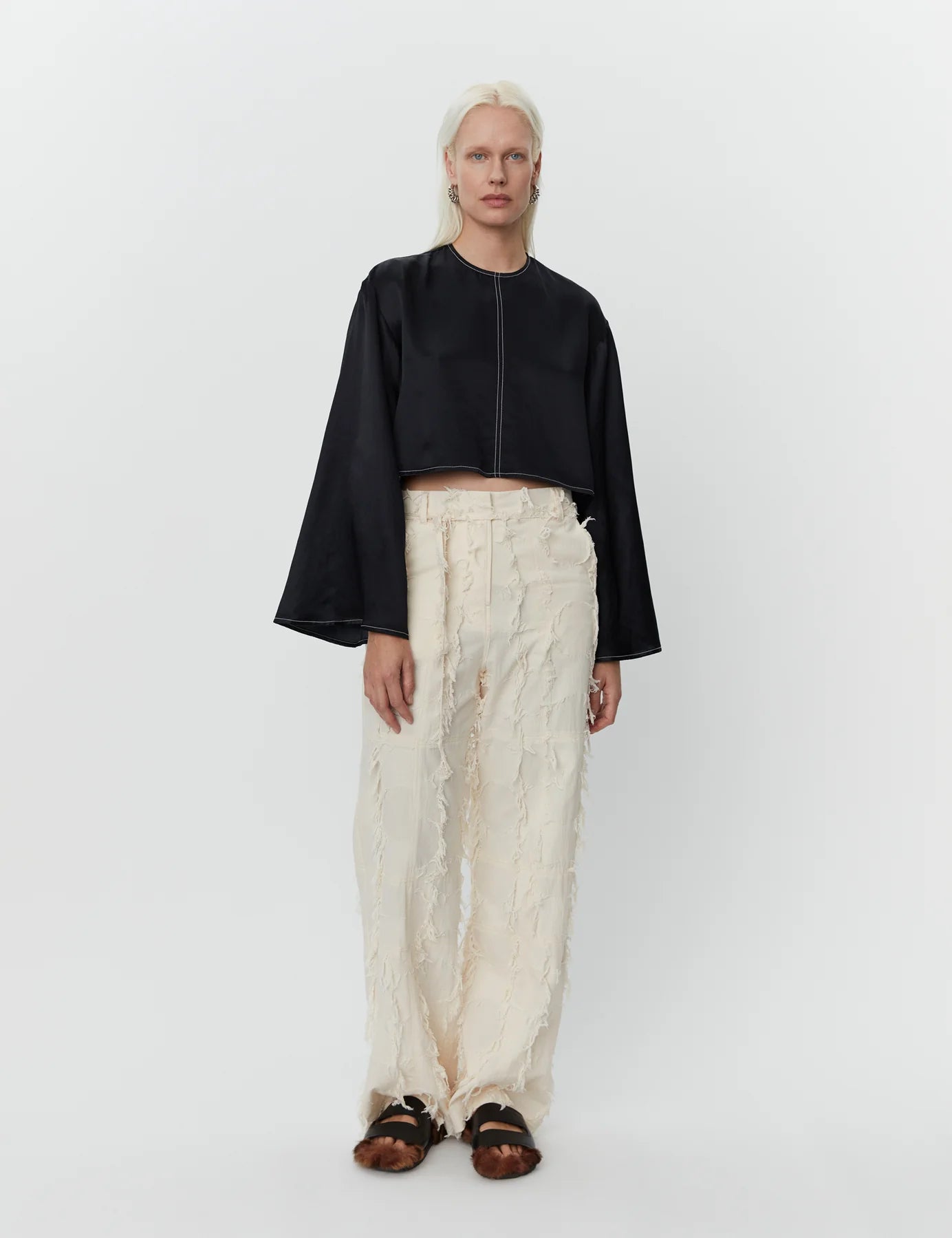 Becky Black Blouse