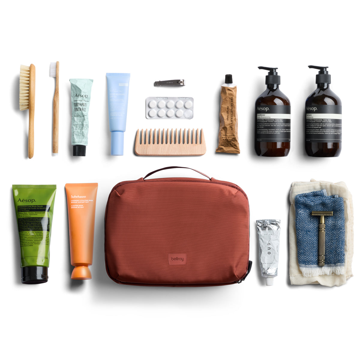 Hanging Toiletry Kit Pls Clay