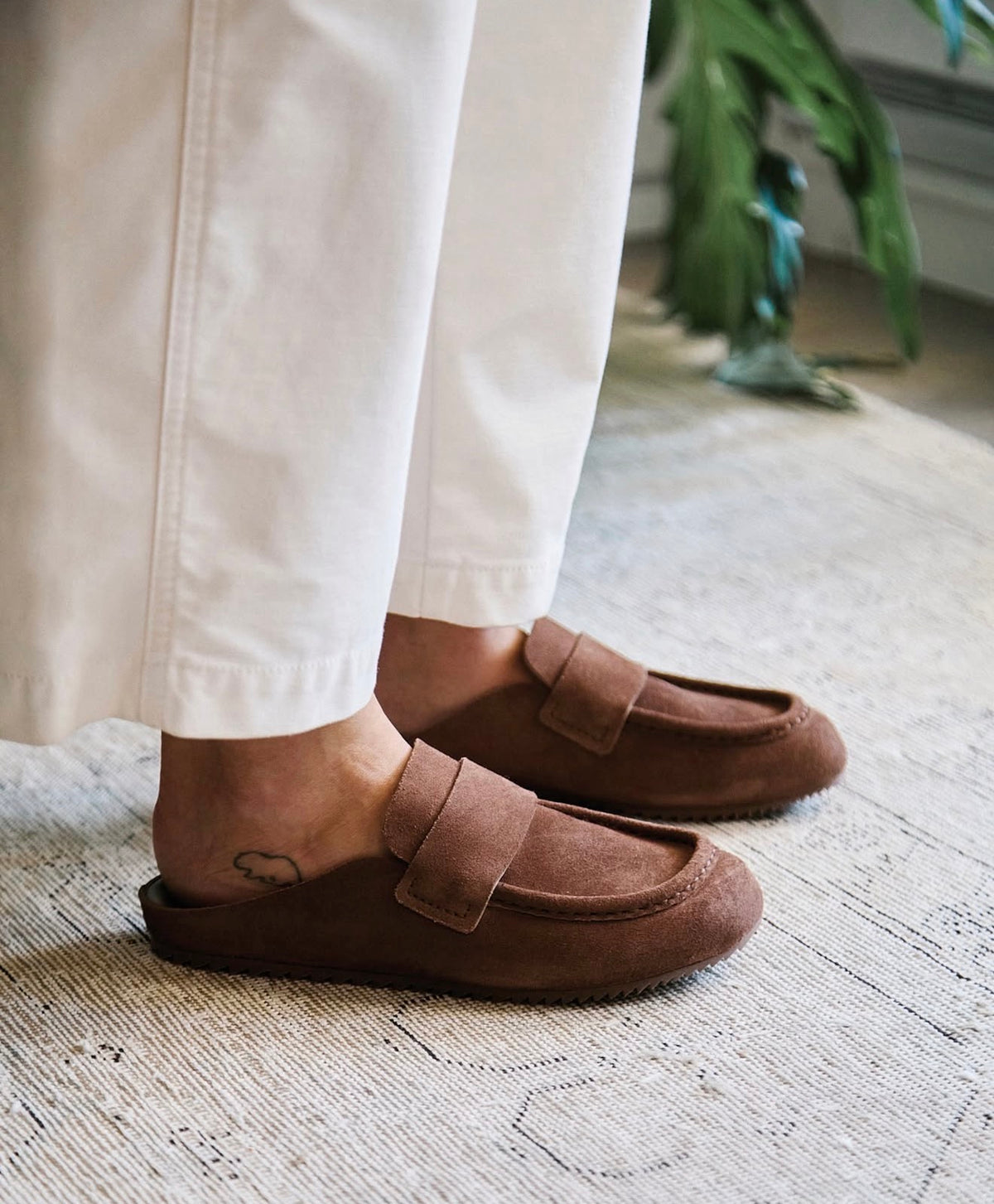 Bilma Mules Leather Chocolate Shoes