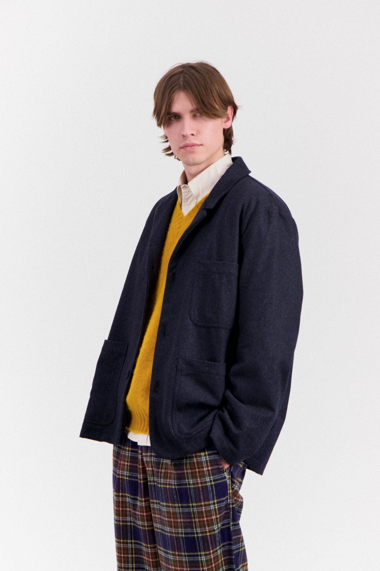 Cosmic Blazer Wool - Blue