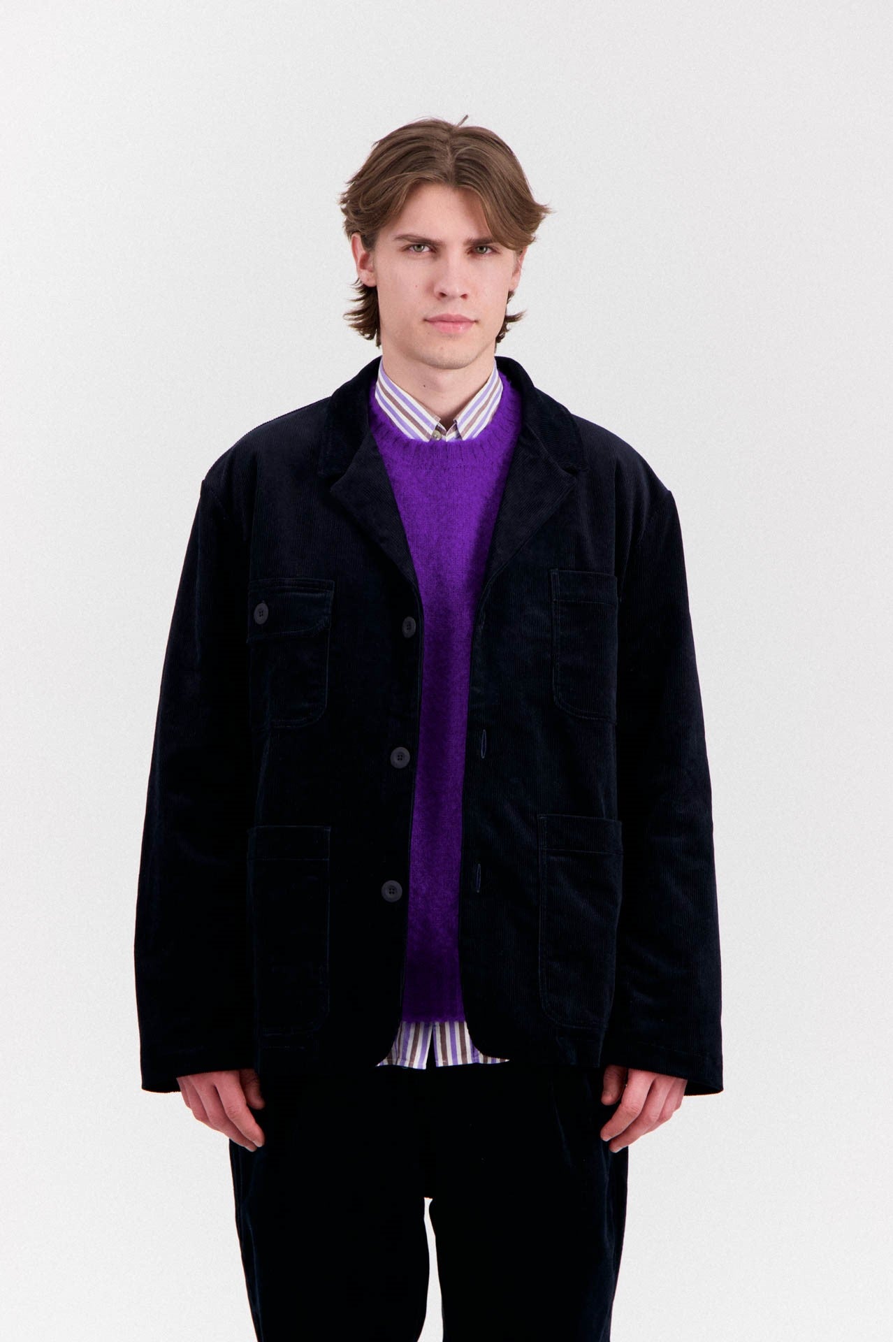 Cosmic Blazer Deluxe Cord Navy