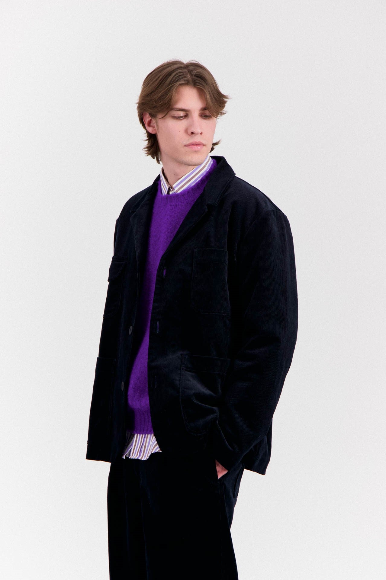 Cosmic Blazer Deluxe Cord Navy