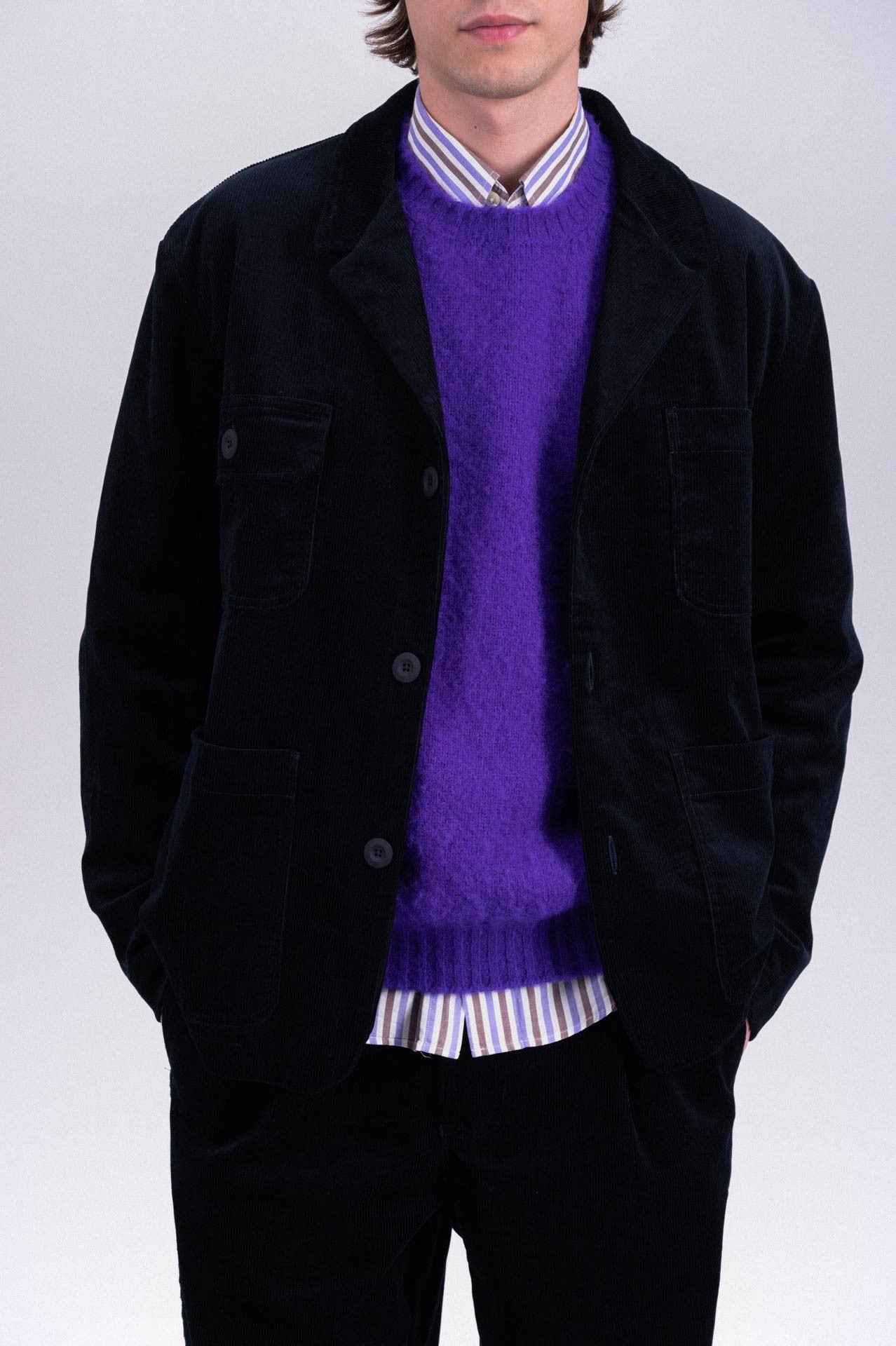 Cosmic Blazer Deluxe Cord Navy