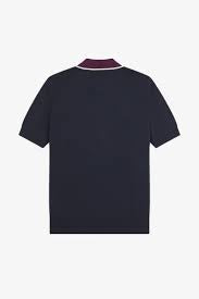 Cable Knit Shirt Navy