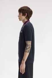 Cable Knit Shirt Navy