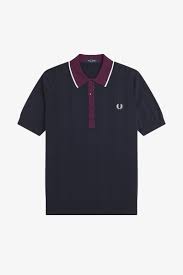Cable Knit Shirt Navy