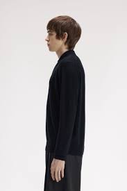 Classic Knitted Shirt Ls Navy