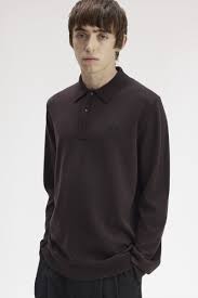 Classic Knitted Shirt Ls Rich Brown