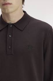 Classic Knitted Shirt Ls Rich Brown