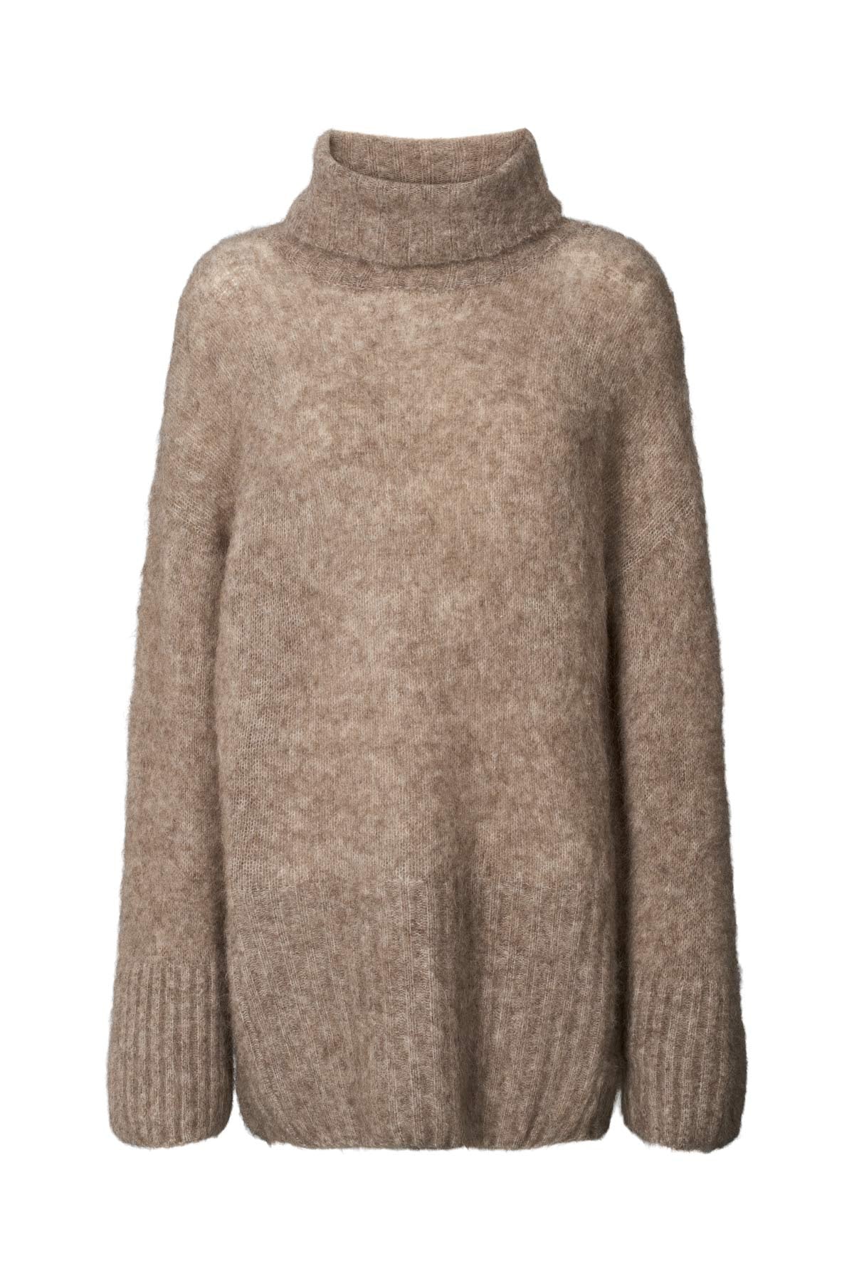 Benina Superlight Long Sweater - Mushroom