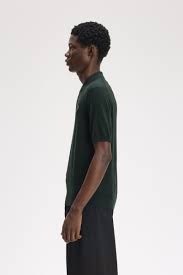 Cotton Knitted Shirt Night Green