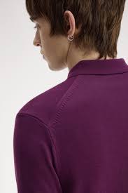 Cotton Knitted Shirt Plum