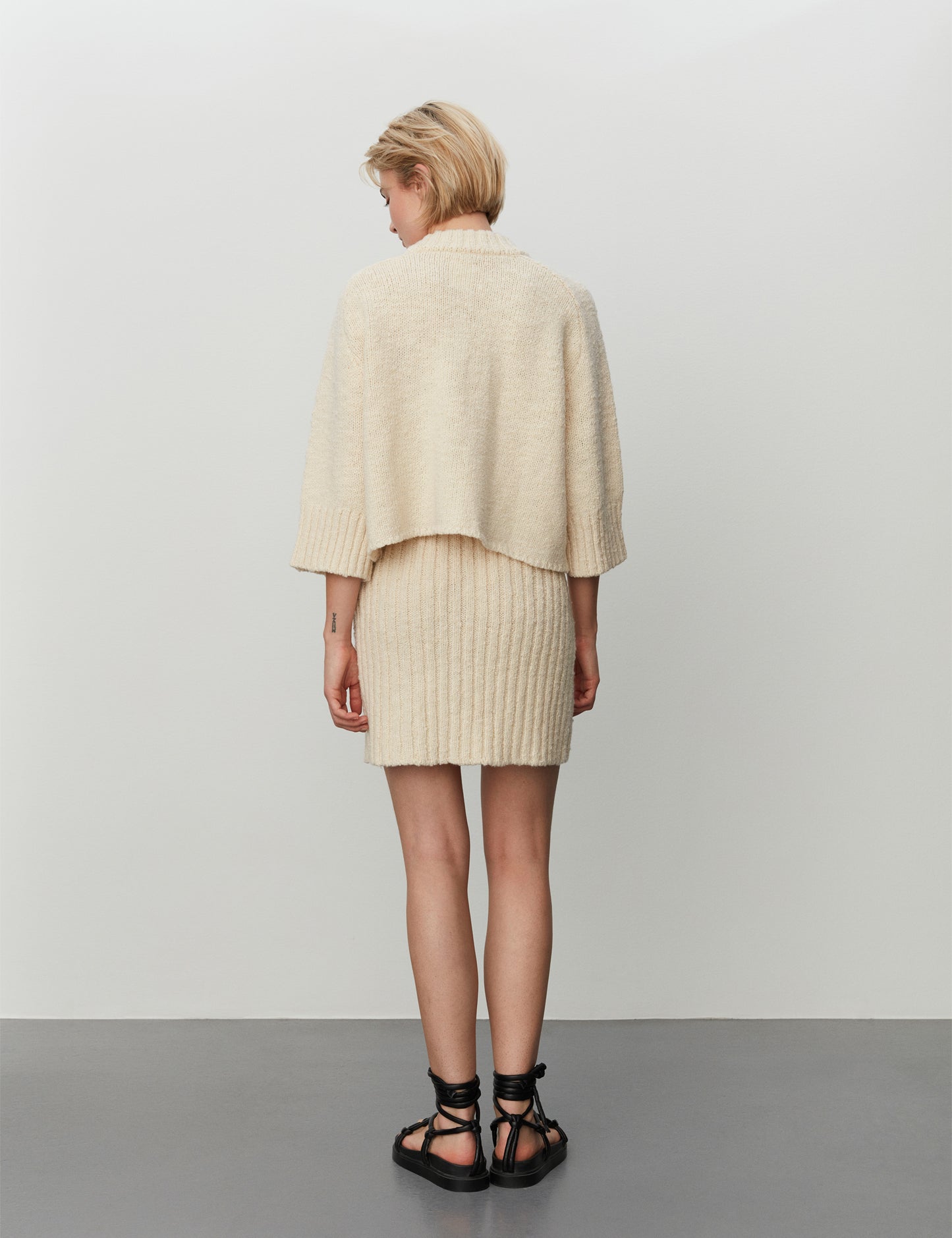 Anya Knit- Creme Melange