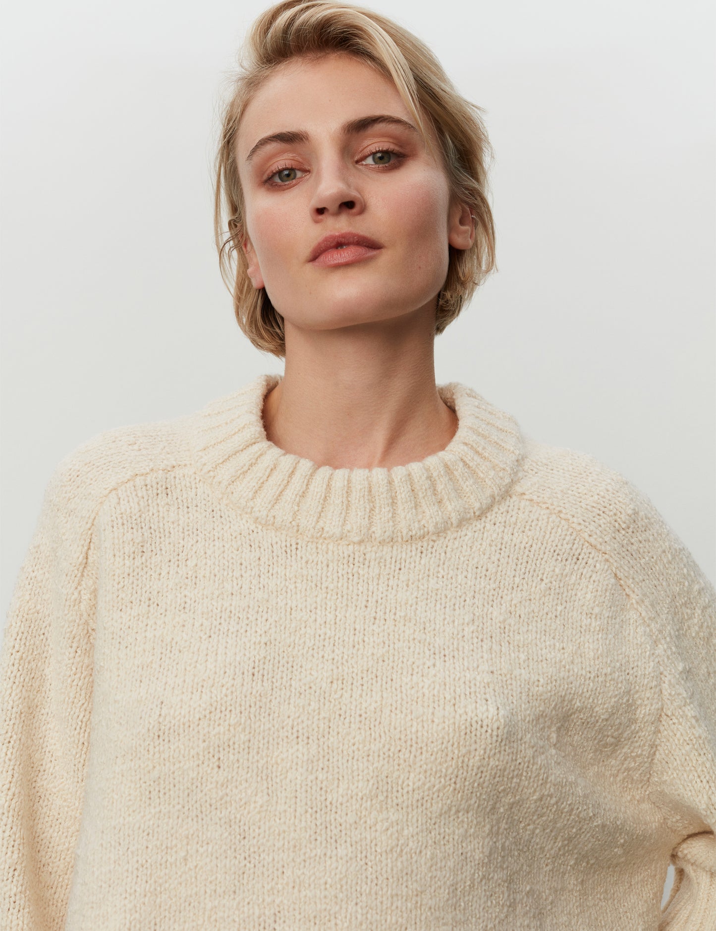 Anya Knit- Creme Melange