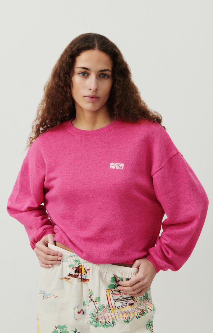 Doven Sweatshirt Overdyed Fuschia