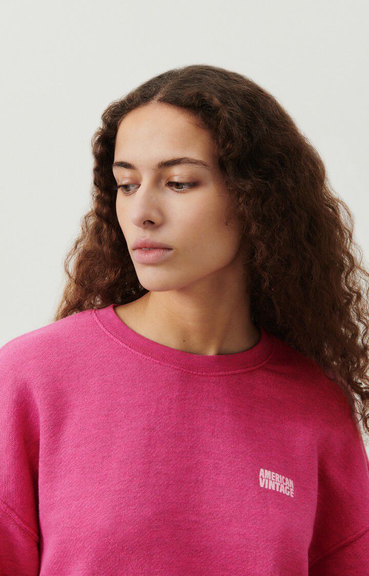 Doven Sweatshirt Overdyed Fuschia