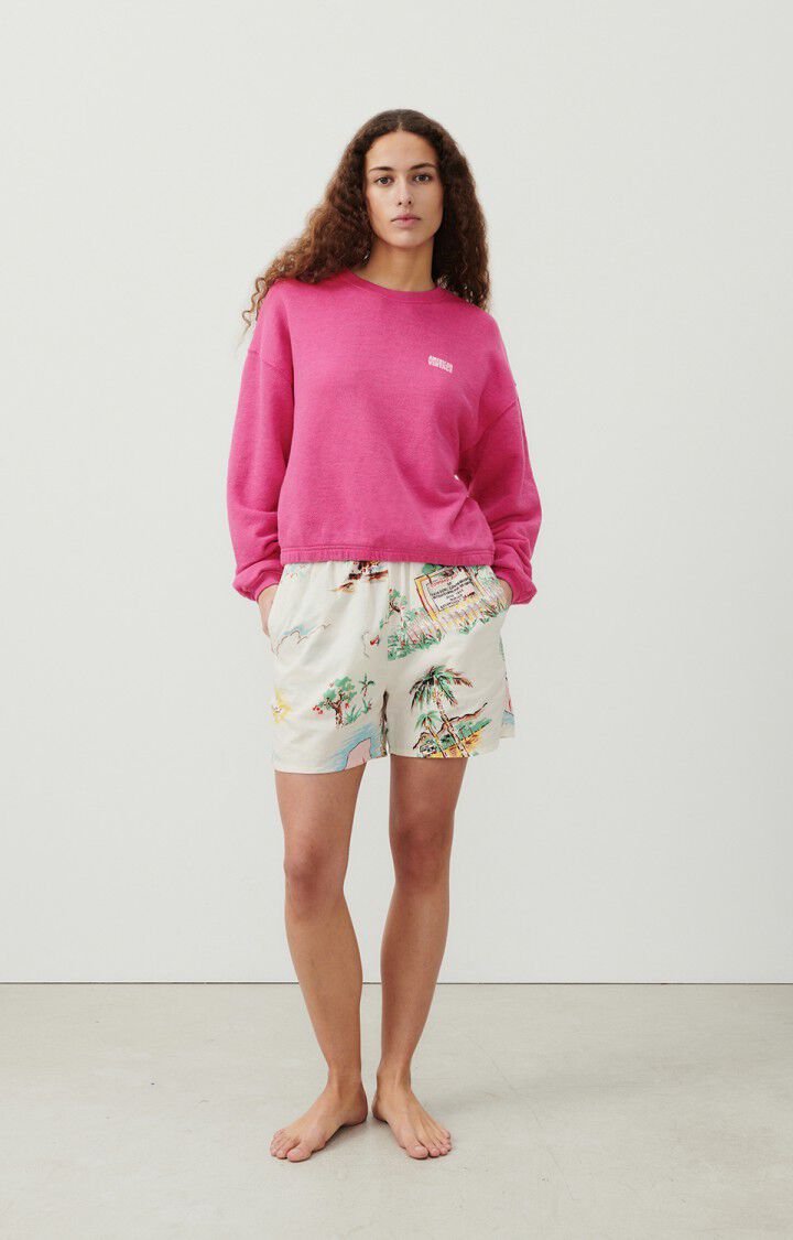 Doven Sweatshirt Overdyed Fuschia