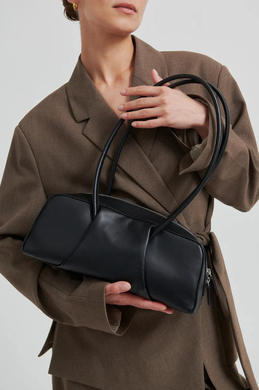 Finesse Leather Bag - Black
