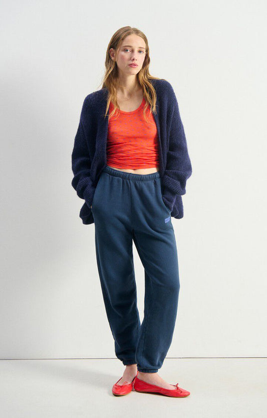 Navy Melange Cardigan