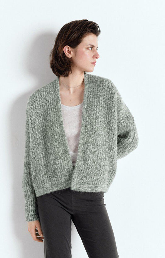 East Cardigan Moulded Melange