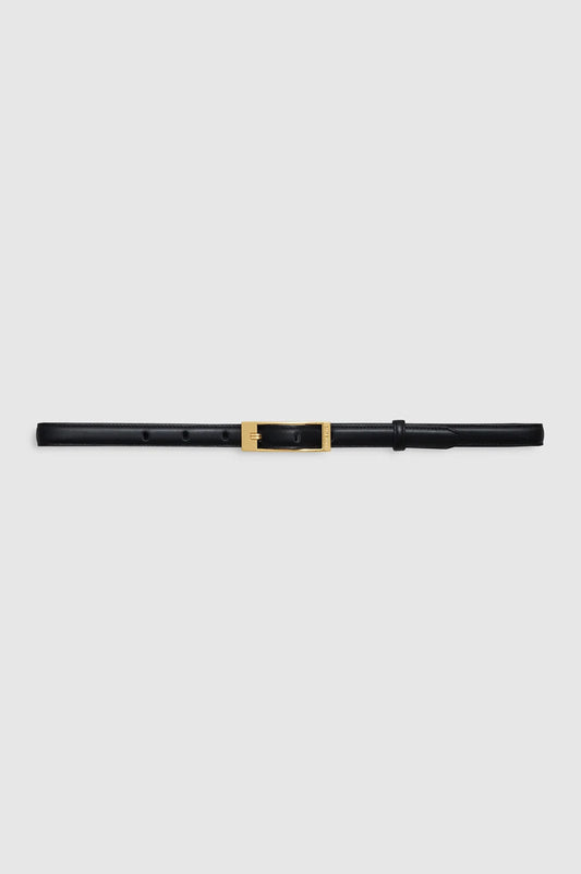 Elly Belt Smooth Leather - Black
