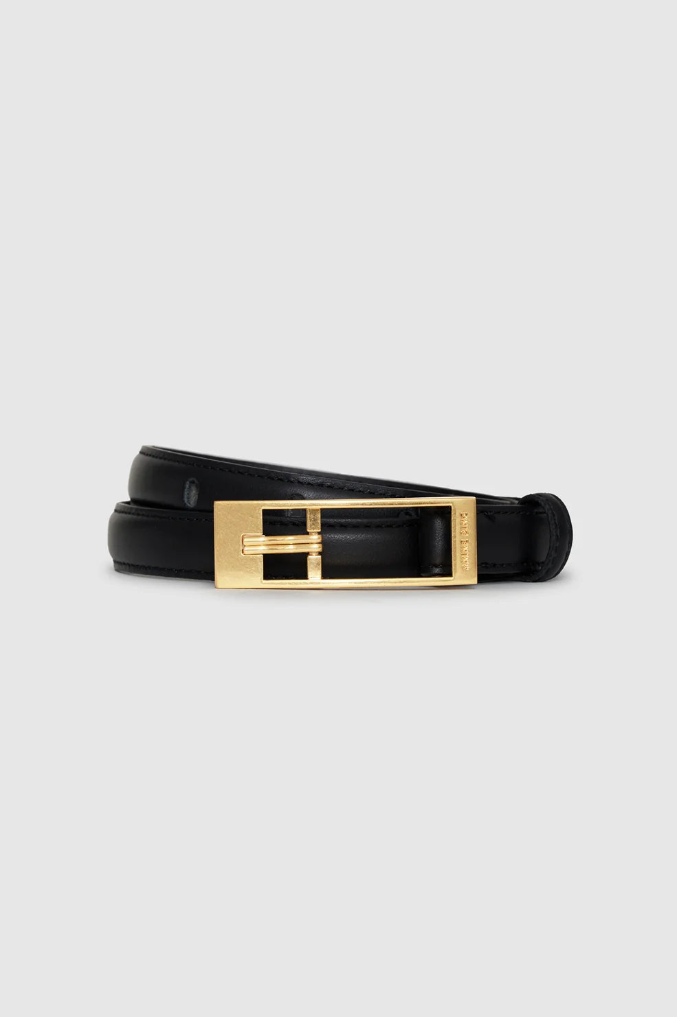 Elly Belt Smooth Leather - Black