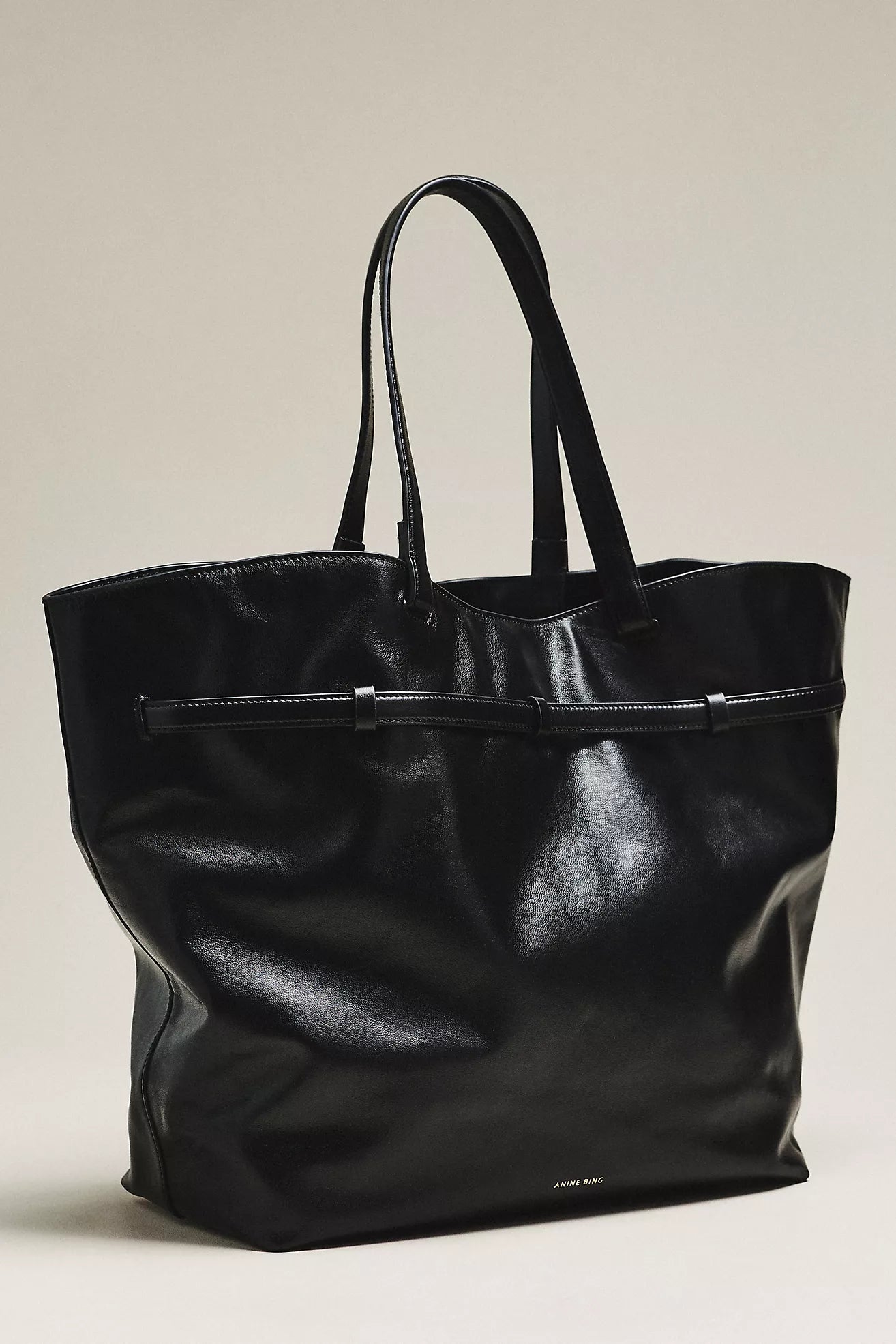 Elly Tote Small Grained Leather - Black