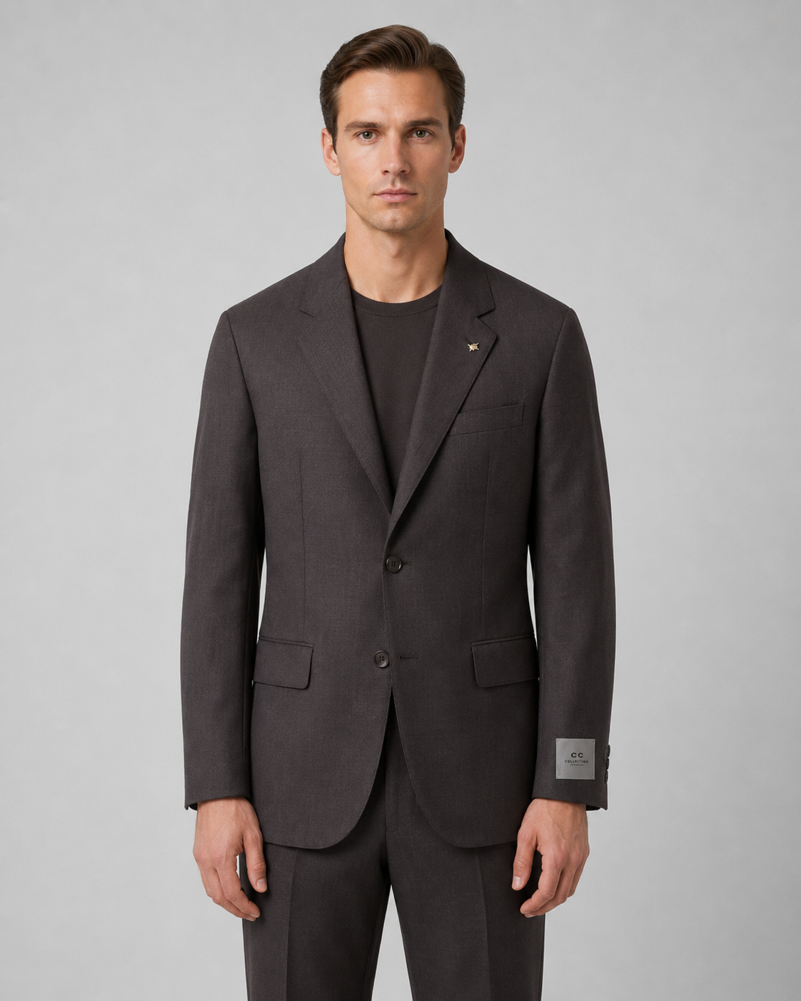Brown 3 Button Suit
