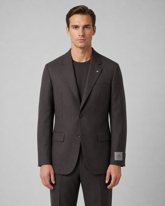 Brown 3 Button Suit